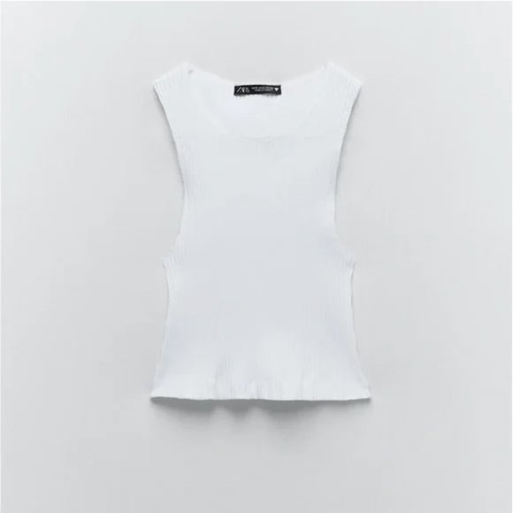Zara Ribbed Top L - Picture 6 of 8